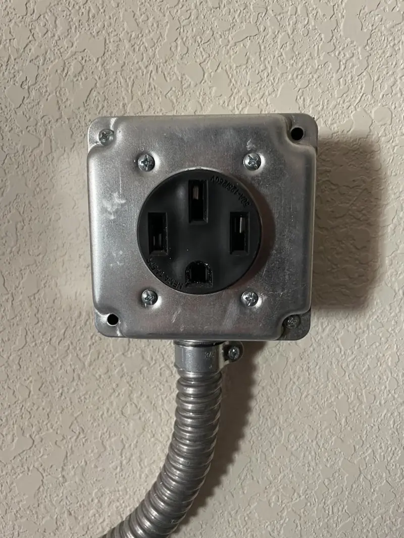 NEMA 14-50 outlet installed for Electrical Panel Upgrade in Camp Verde